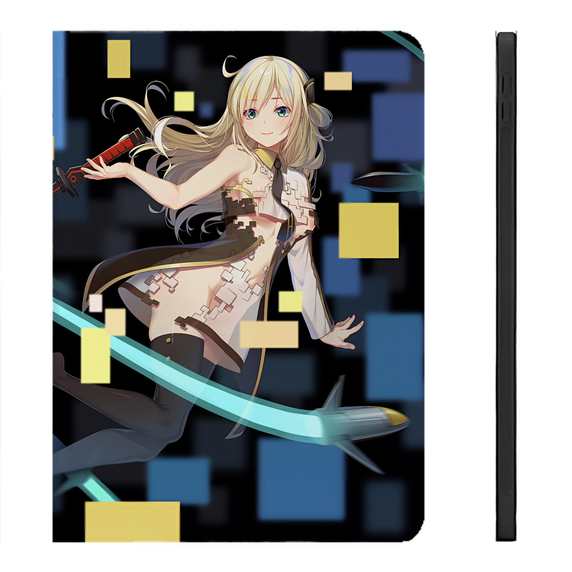 （画像用） 遊☆戯☆王 Yu-Gi-Oh! IPadケース ペンホルダー付き ブックスタイルデザイン